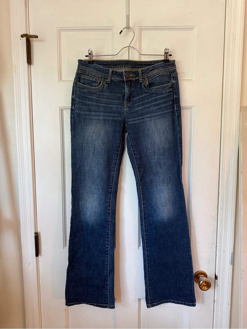 Simply Vera Vera Wang Women's Flare Jeans - Dark Blue Wash